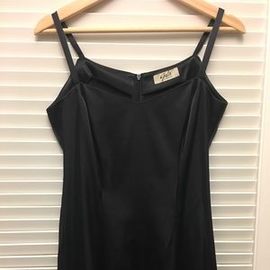 Long Satin Ball Dress